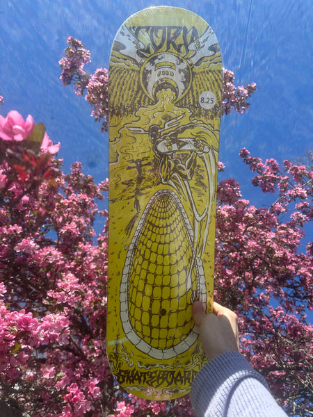 8.5” Yellow “Murf Corn Bowl” Skateboard